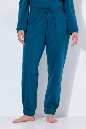 Ulla Popken 852725 Calças de estar em casa Petróleo - Pijamas/Loungewear - 
