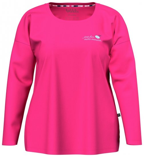 Ulla Popken 852747 Parte de cima de pijama de manga comprida Rosa - Pijamas/Loungewear - 