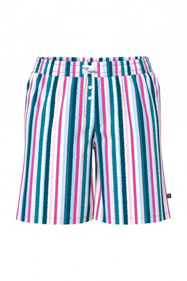Ulla Popken 852752 Calções de pijama às riscas pack de 2 Rosa - Pijamas/Loungewear - 