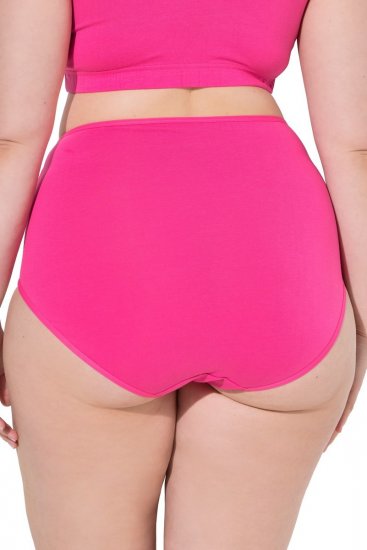 Ulla Popken 852761 Cuecas às riscas de cintura alta pack de 5 Petróleo - Cuecas - 