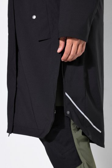 Ulla Popken 852901 Sobretudo técnico Preto - Casacos - Casacos de Mulher em Tamanhos Grandes