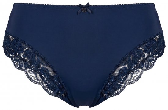 Ulla Popken 852930 Cuecas com renda Azul-marinho - Cuecas - 