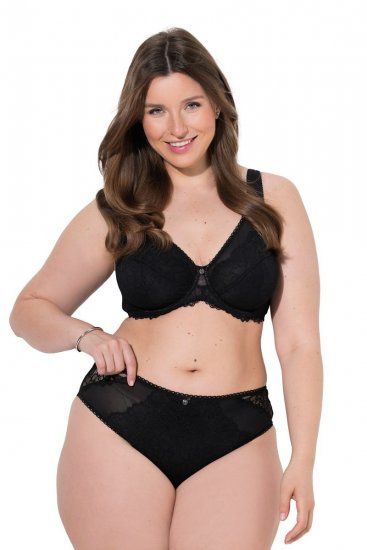 Ulla Popken 853040 Boxers com renda Preto - Cuecas - 