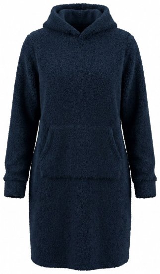 Ulla Popken 853353 Vestido de estar em casa com capuz Azul-marinho - Pijamas/Loungewear - 