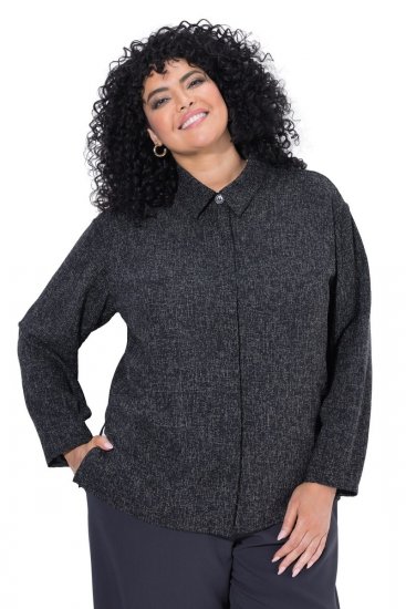 Ulla Popken 853477 Casaco Verde azeitona - Jaquetas - Casacos plus size para mulher