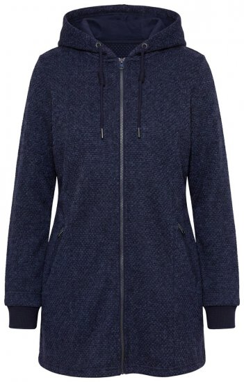 Ulla Popken 853577 Casaco polar Azul-marinho - Jaquetas - Casacos plus size para mulher