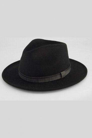 JP1880 853621 Chapéu de lã Preto - Chapéus - 