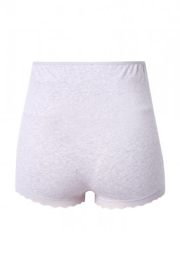 Ulla Popken 853631 Cuecas de grávida com renda Cinzento mesclado - Cuecas - 