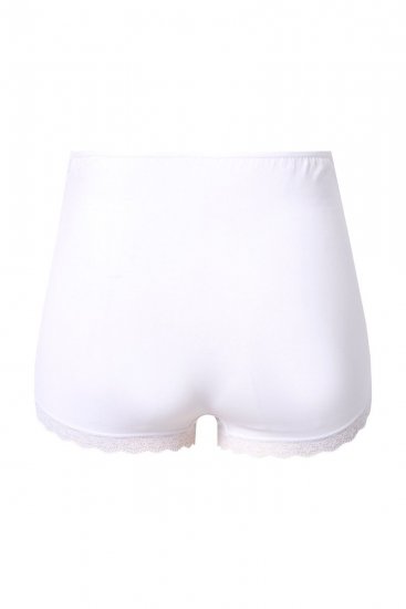 Ulla Popken 853631 Cuecas de grávida com renda Branco - Cuecas - 