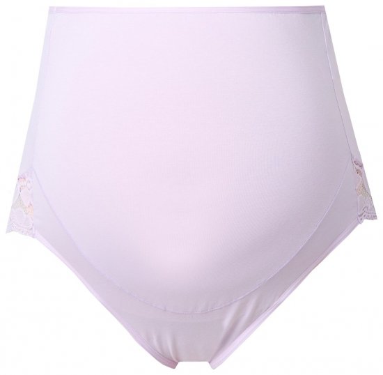 Ulla Popken 853640 Cuecas de grávida com renda Rosa velho - Cuecas - 