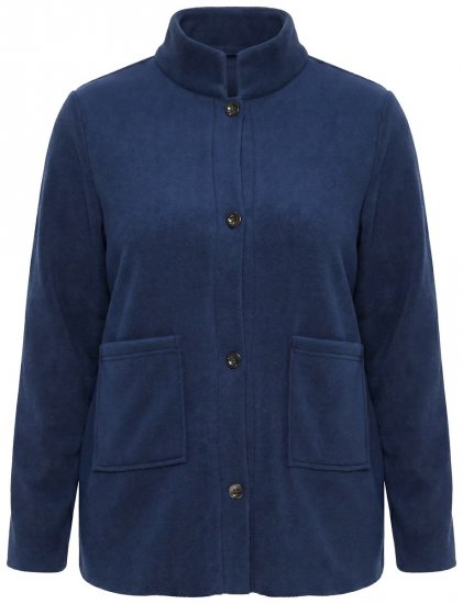 Ulla Popken 854200 Casaco polar Azul-marinho - Jaquetas - Casacos plus size para mulher