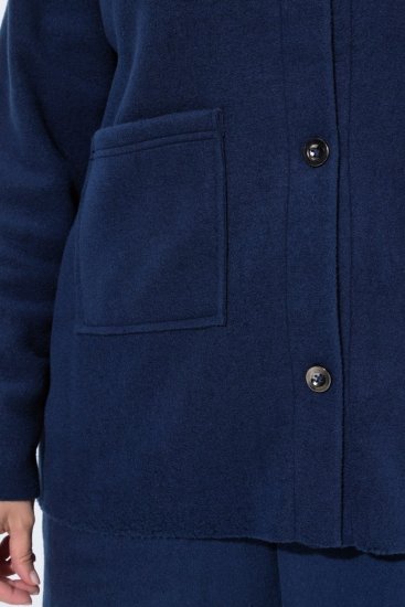 Ulla Popken 854200 Casaco polar Azul-marinho - Jaquetas - Casacos plus size para mulher