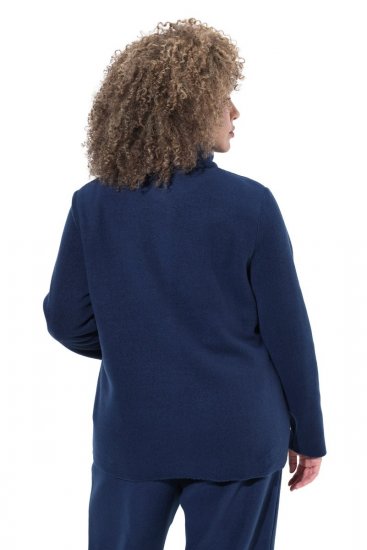 Ulla Popken 854200 Casaco polar Azul-marinho - Jaquetas - Casacos plus size para mulher