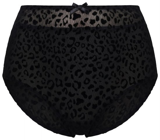 Ulla Popken 854551 Boxers com padrão animal Preto - Cuecas - 
