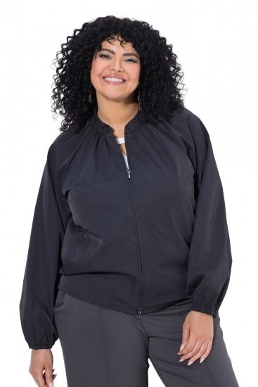 Ulla Popken 854962 Blusão bomber Verde azeitona - Jaquetas - Casacos plus size para mulher