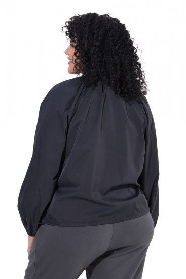 Ulla Popken 854962 Blusão bomber Verde azeitona - Jaquetas - Casacos plus size para mulher