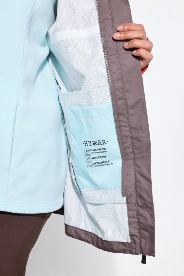Ulla Popken 855313 Parka Taupe - Casacos - Casacos de Mulher em Tamanhos Grandes