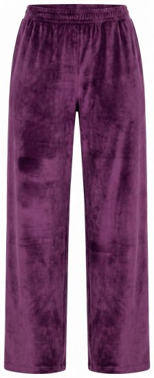Ulla Popken 856119 Calças de estar em casa Ameixa - Pijamas/Loungewear - 