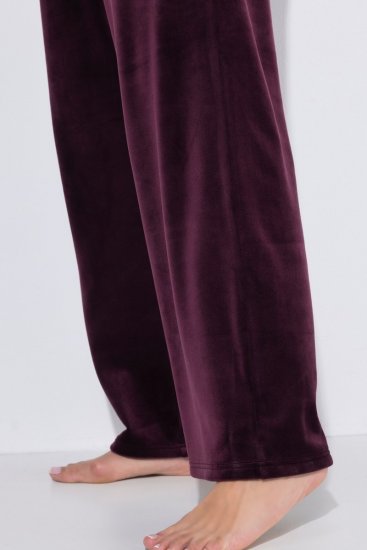 Ulla Popken 856119 Calças de estar em casa Ameixa - Pijamas/Loungewear - 