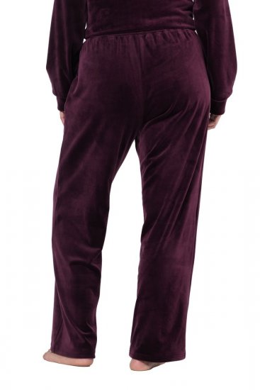Ulla Popken 856119 Calças de estar em casa Ameixa - Pijamas/Loungewear - 