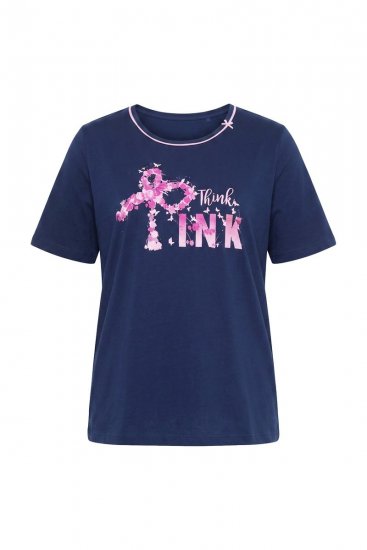 Ulla Popken 856141 Pijama de manga comprida Azul-marinho - Pijamas/Loungewear - 
