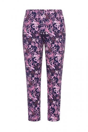 Ulla Popken 856141 Pijama de manga comprida Azul-marinho - Pijamas/Loungewear - 