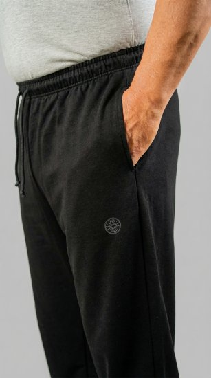 20 Nodi Grecale Stretch Fleece Cotton Sports Pants with Enzyme and Soft Touch Treatment Black - Calças & calções de fato de treino - Calças de Fato de Treino Tamanhos Grandes 