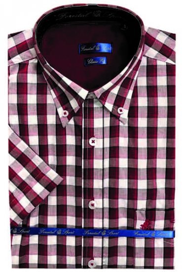 Forestal 901222E Check Shirt Red - Camisas - Camisas Homem Tamanhos Grandes