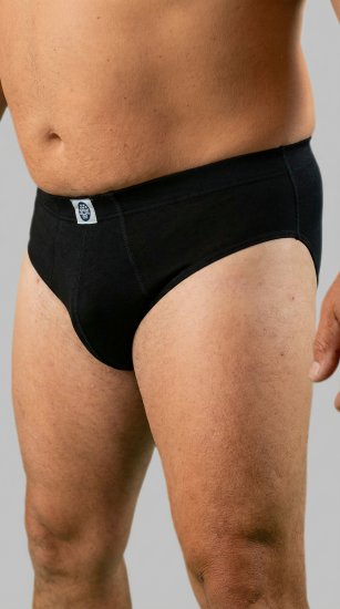 20 Nodi 974 Stretch Cotton Briefs with Internal Elastic Band and Low Rise Black - Boxers - Boxers Homem Tamanhos Grandes