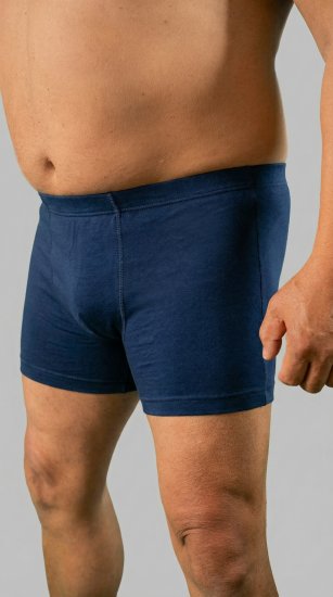 20 Nodi 978 Stretch Cotton Boxer with Internal Elastic Band Navy - Boxers - Boxers Homem Tamanhos Grandes