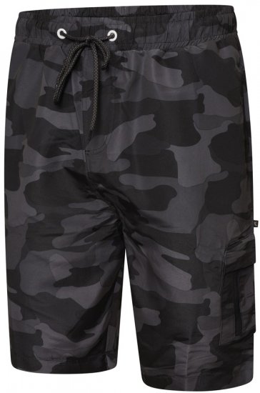 Kam Jeans 3010 Calções de banho com estampado camuflado cinzento escuro - Roupa Interior & natação - Roupa interior Homem Tamanhos Grandes