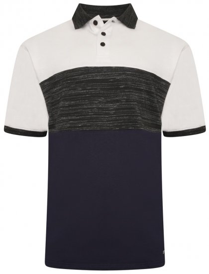 Kam Jeans 5484 Cut & Saw Inject Polo Shirt Charcoal - Pólos - Pólos Tamanhos Grandes Homem