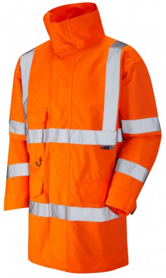 Leo Torridge Breathable Lightweight Anorak Hi-Vis Orange - Roupa de trabalho - Roupa de Trabalho Tamanho Grande Homem