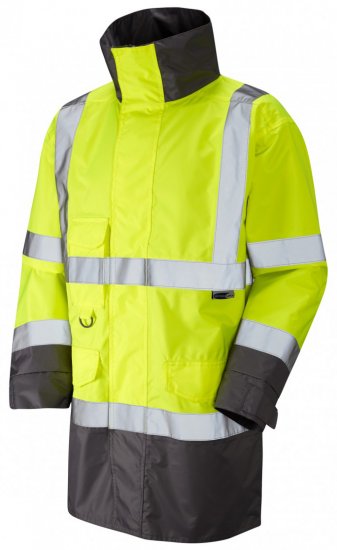 Leo Torridge Breathable Lightweight Anorak Hi-Vis Yellow - Roupa de trabalho - Roupa de Trabalho Tamanho Grande Homem