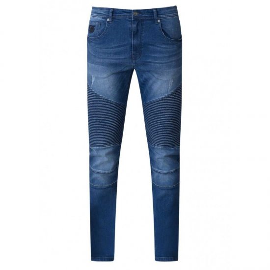 D555 Abrams Biker Style Jeans - Jeans & calças - Jeans & Calças Tamanhos Grandes Homem