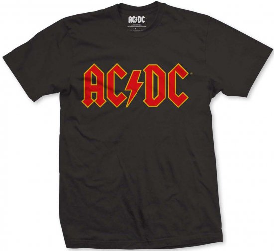 AC/DC Logo T-shirt Black - T-shirts - T-shirts Homem Tamanhos Grandes