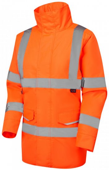 Leo Cheristow EcoViz 4K Women's Baffle Lined Anorak Hi-Vis Orange - Roupa de Trabalho - 