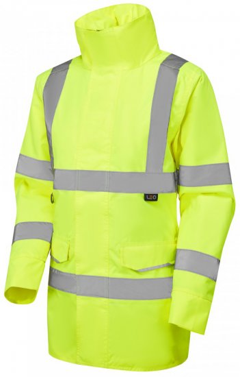 Leo Cheristow EcoViz 4K Women's Baffle Lined Anorak Hi-Vis Yellow - Roupa de Trabalho - 
