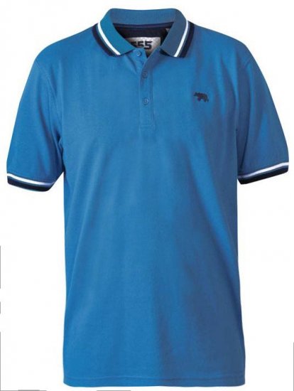D555 Allante 2 Pique Polo Royal Blue - Pólos - Pólos Tamanhos Grandes Homem