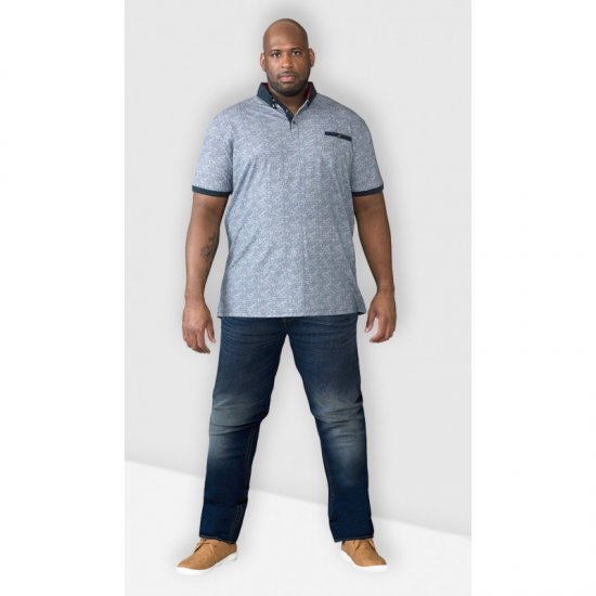 D555 Ambrose Tapered Fit Stretch Jeans Dark Blue TALL SIZES - ROUPAS DE HOMEM MT-6XLT - Tamanhos-Tall Homem