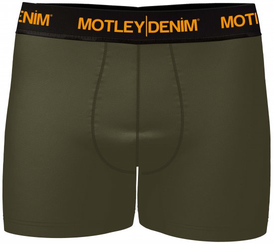 Motley Denim Amsterdam Boxershorts Dark Khaki 2-pack - Roupa Interior & natação - Roupa interior Homem Tamanhos Grandes