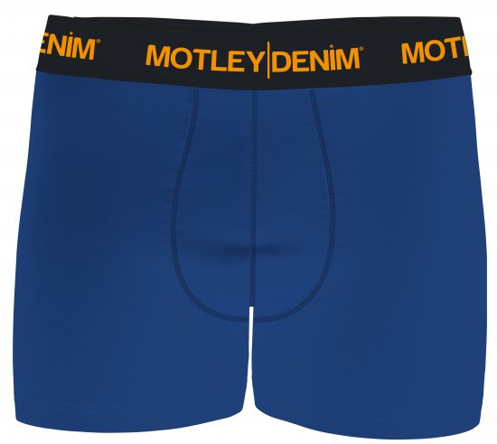 Motley Denim Amsterdam Boxershorts Royal Blue 2-pack - Roupa Interior & natação - Roupa interior Homem Tamanhos Grandes