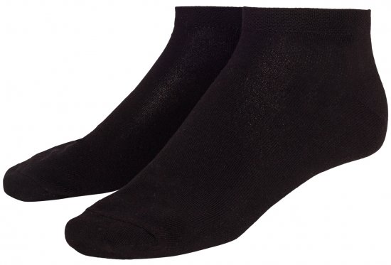 Adamo Anton sneaker-socks Black 4-pack - Roupa Interior & natação - Roupa interior Homem Tamanhos Grandes