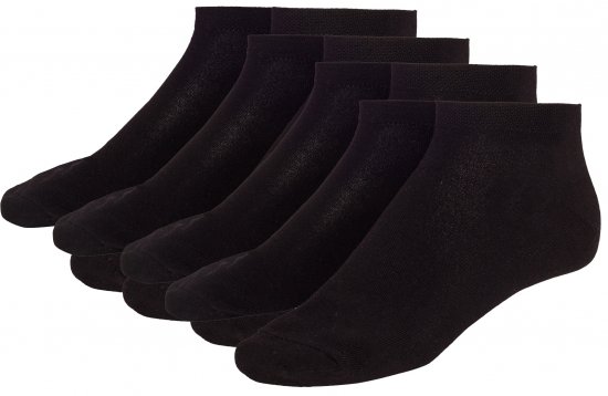 Adamo Anton sneaker-socks Black 4-pack - Roupa Interior & natação - Roupa interior Homem Tamanhos Grandes