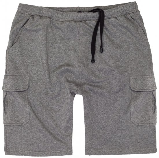 Adamo Athen Sweatshorts with Cargo pocket Grey - Calças & calções de fato de treino - Calças de Fato de Treino Tamanhos Grandes
