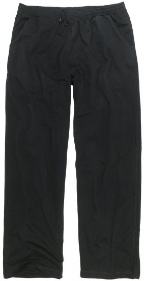 Adamo Athen Sweatpants with Open Hem Black - Calças & calções de fato de treino - Calças de Fato de Treino Tamanhos Grandes 