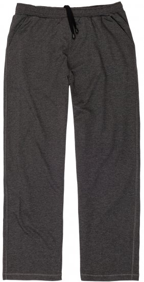 Adamo Athen Sweatpants with Open Hem Charcoal - Calças & calções de fato de treino - Calças de Fato de Treino Tamanhos Grandes 