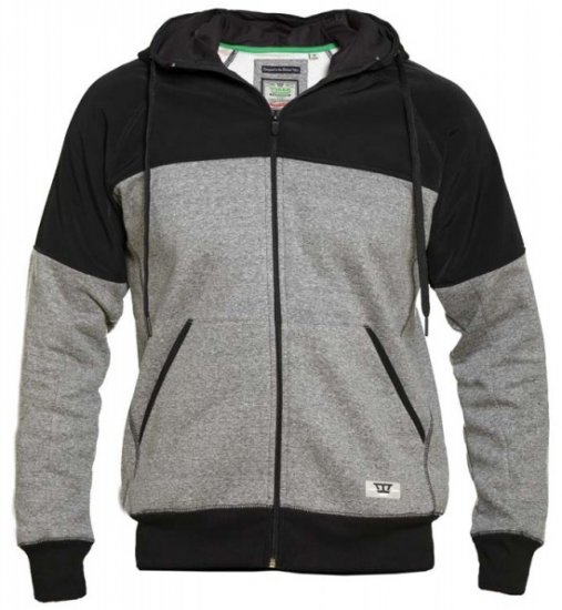 D555 Banbury Hoodie Black - Sweatshirts & hoodies - Sweatshirt & Camisolas com Capuz tamanhos grandes