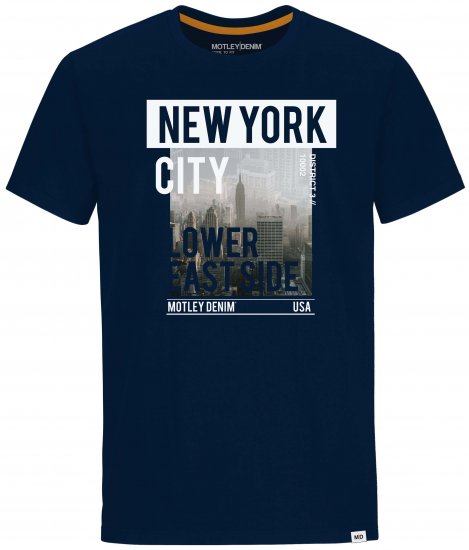 Motley Denim Bath T-shirt Navy - T-shirts - T-shirts Homem Tamanhos Grandes