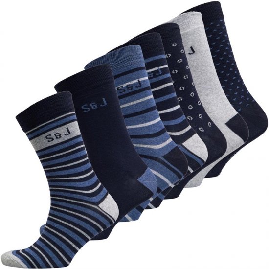 Smith & Jones Benji 7-pack Socks - Roupa Interior & natação - Roupa interior Homem Tamanhos Grandes